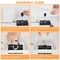 Eggracks by Global Phoenix Fully Dimmable Table Lamp for Bedroom with Nightstand Dual USB Ports and 2 Power Outlets